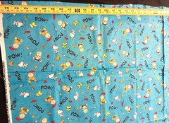 Vintage Peanuts Charlie Brown & Snoopy Baseball POW Fabric NOS 2000