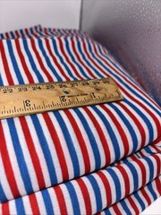 Red White Blue Stripe Stripe Knit 2 Way Stretch Fabric 3.5 Yards 64″ Wide