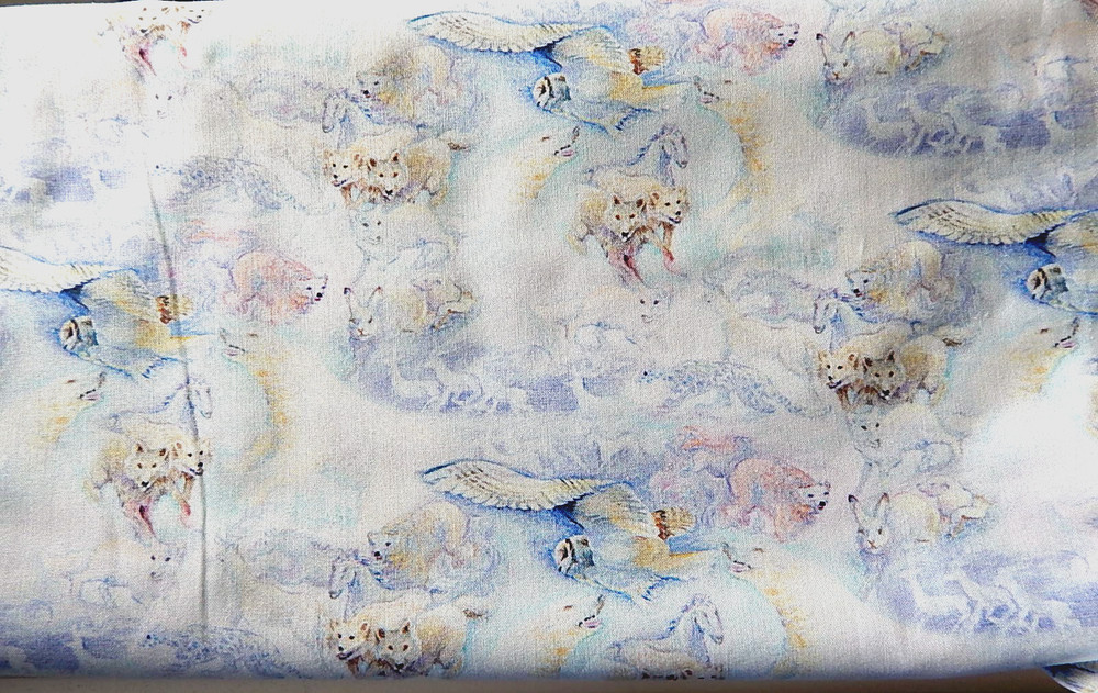 BTY A/O “ARCTIC NIGHTS POLAR JOURNEY” WINTER THEMED PRINT COTTON FABRIC