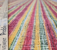 3 Yards – Jo-Ann Fabrics Exclusive Fabric, Cotton, Multicolor Stripe NEW