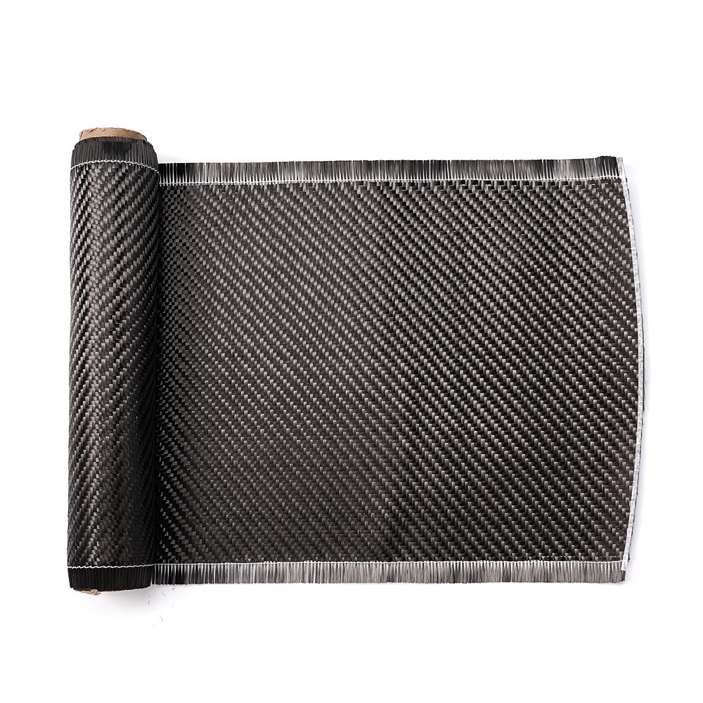 9.8ft x 7.87″ Carbon Fiber Roll 2×2 Twill Weave Carbon Fiber Fabric Sheets Black