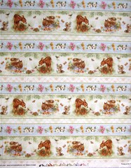 Baby Animal Stripe Fabric By Yard Doe Duck Young Year Cotton by Henry Glass & Co