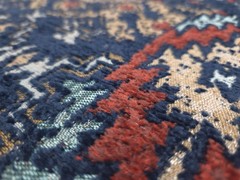 Covington ABILENE MULTI Red Blue Woven Jacquard Chenille Drapery Uph Fabric