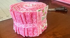 18 Piece Jelly Roll – ALL PINK – 9 Colors – 2 Of Each Color