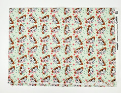 Snuggle Flannel Baby Fabric Koala Bears in a Tree 30″ x 42″ Green Pink Gray
