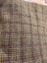 Vintage Handwoven Fabric Bundle Plaid Stripe Primitive Patchwork Cotton 10 pcs