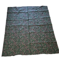 Green & Dark Pink Fabric Paisley Pattern 1.3 YDs x 43 In Cotton Crafting Sewing