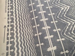2.5YD FERMOIE UK Abbey Stripe Union Fabric w/ Custom Knit Backing $1144 Retail*