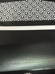 Beautiful Black And White 100% Cotton Fabric, 6 Yards