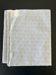 Vintage Tiny Berry Branch Fabric Cotton Red Blue on Off White 2 yards