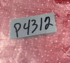Red Cotton Fabric 10″x42″ White Star Grid Pattern Sewing Quilting Crafts