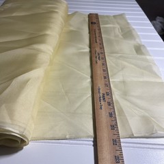 SILK YELLOW FABRIC 10 Yards x 21 Inches Wide or 360 Inches x 21 Wide