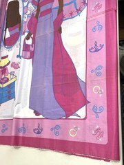 2002 Ethnic Barbie Material Fabric 102 x 45” Sewing 3 Large Uncut Panels B