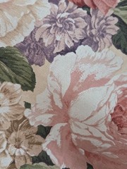 Vintage Richloom BTY Floral Large 100% Cotton 54″ Wide Shabby Chic Cottage
