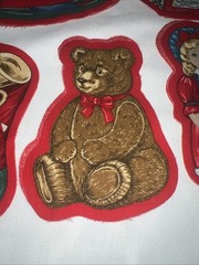 VTG Christmas Fabric Pillow Cut Out Ornaments Ready To Sew And Stuff Lot Of 10