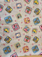 Fabric Chambray Ponies Jelly Bean Junction 1 and 3/8 yards x 42″ wide MM Fabrics