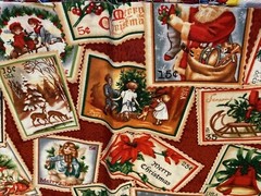 Christmas Fabric – Santa’s Workshop by Fabri-Quilt four pieces of 4 patterns