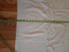 Vintage cream/white acrylic sweater knit fabric tube Kandol 2 pieces 1975
