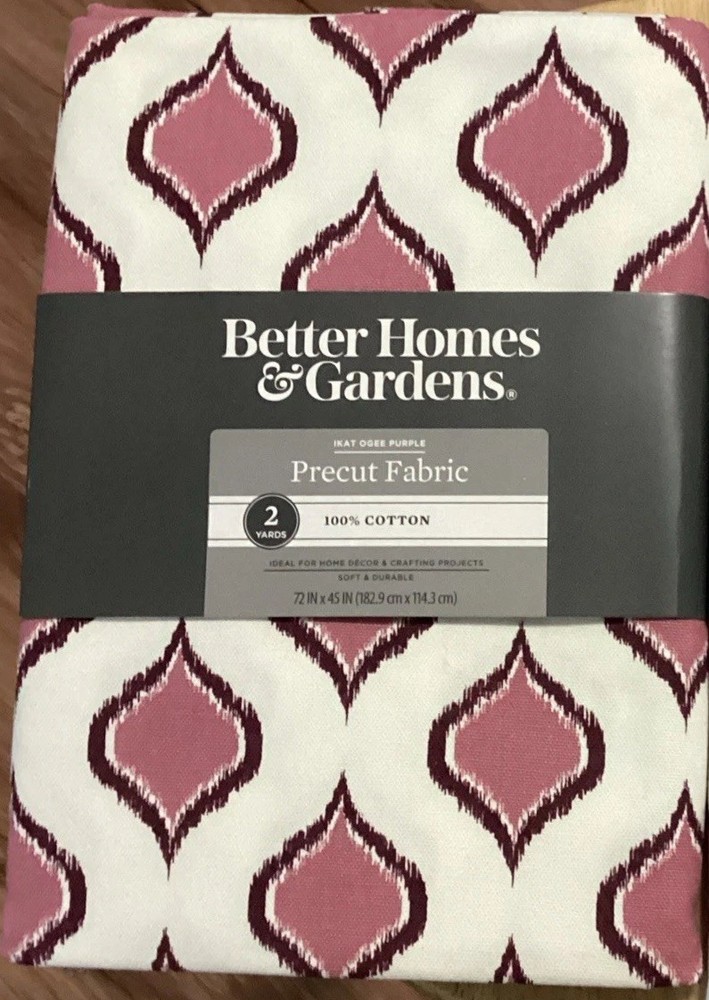 1 Better Homes & Gardens 100% Cotton Ikat Ogee Fabric – 2 Yards