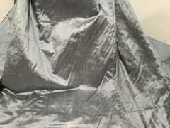 2 Yard Pieces of silk Dupioni fabric Stitched together fabric 54” Wide Grey