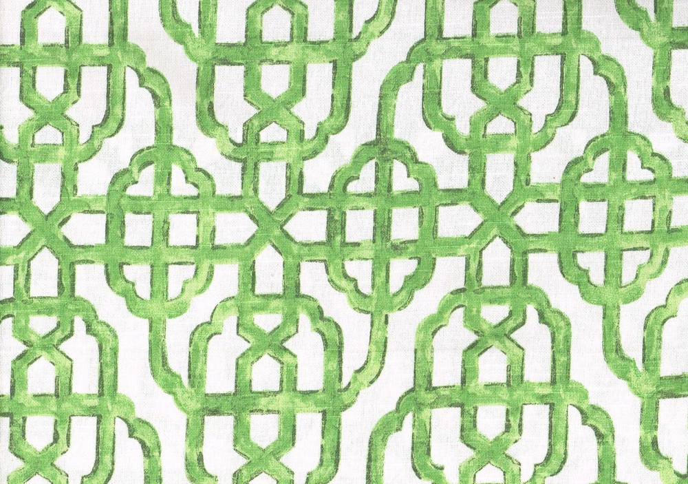 Lacefield Fabric Imperial Jade Cotton Drapery Upholstery