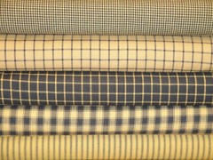 Mustard And Black Cotton Homespun Fabric | Primitive Sewing Home Decor Fabric
