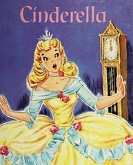 Cinderella Storybook Cotton Fabric David Digital By the Yard
