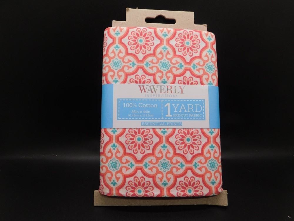 Waverly Inspirations 1 yard pre cut 100% cotton 36x44in Blossom Lattic Pink
