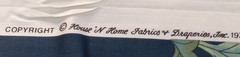 1979 floral fabric with dark blue background by House ‘n Home Fabric 2 yards