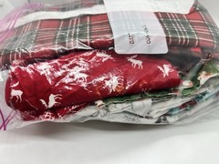 Estate Fabric Scrap Lot 1-2 Lbs Gallon Bag Quilting Sewing Craft Christmas Asst