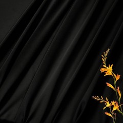 Black Mesh Fabric by The Yard 4-Way Stretch Fabric(60″ Wide), 1 Yard Nylon Sp…