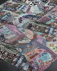 Chenille Designed ROUTE 66 Pattern TAPESTRY Fabric / 56″ Wide / Sold By The Yard