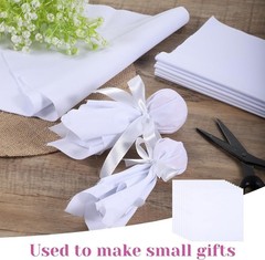10×10 Inch White Cotton Fabric Squares – Ideal for Quilting & Making