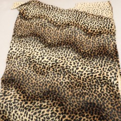 Leopard Cheetah Animal Print Faux Fur Fabric Velboa 2 Piece Craft Lot Irregular