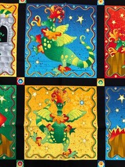 The Bravest Dragon, Avlyn Fabric, Nancy Smith, Lynda Milligan, Panel, Fairytale