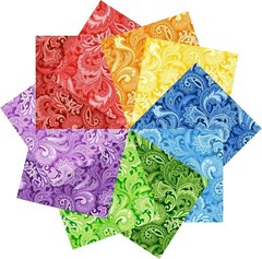 50pcs 10×10 inches Multicolor Cotton Fabric Bundle Squares for Quilting Sew…