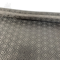 1PC 3K 260gsm Large Diamond Weave Carbon Fiber Fabric Cloth 100cm*50cm Black