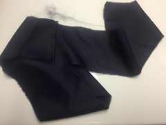5 Yards-VERY DARK NAVY BLUE Light Weight Silky Acetate Solid Fabric and Lining