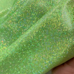 Glitter Laser Polyester Fabric Holographic Wedding Background Decor Material DIY