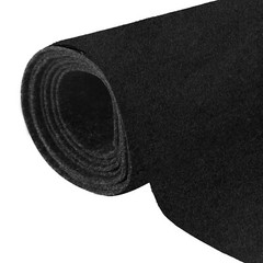 2M x 1M Black Thick 3mm Subwoofer Speaker Felt Fabric Carpet Craft Auto Liner
