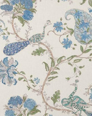 NINA CAMPBELL OSBORNE & LITTLE CURTAIN FABRIC DESIGN Parvani 6.4 MTR COLOURWAY 5