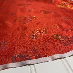 SILK Orange, FABRIC 6 Yards x 22 Inches Wide or 216 Inches x 22 Inches Wide