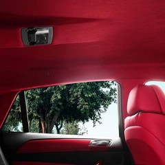 Red Suede Headliner 36″x60″ Foam Backing Car SUV Truck RV Boat Auto Roof