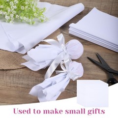 20 Pcs Embroidery Fabric, 10×10 Inch Pre-Cut White Cotton Fabric Squares, Qui…