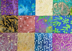48 PCS BATIK ~ 5″X5″ PRE-CUT QUILT SQUARES CHARM PACK ~ FREE SHIPPING