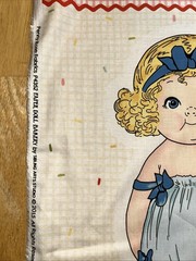Penny Rose Fabric PAPER DOLLS BAKERY Cotton Fabric Panel Blue & Pink – New