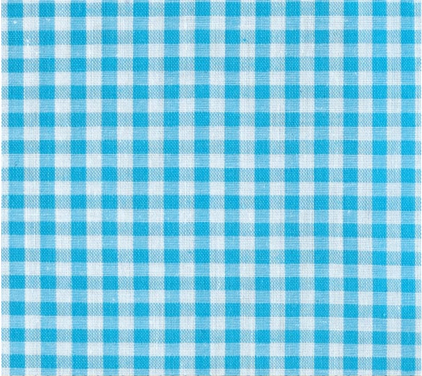 Gingham Check Yarn Dyed Large Aqua Poly/Cotton Fabric 45″ Easy Care by the Yard