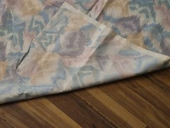 P. Kaufmann Fabric Watercolor Effect 2 YDs x 54 IN Pink Blue Yellow Preshrunk