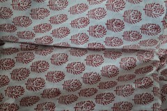 NO TARRIF CHARGES 100%✅ZK_135 Hand Block Floral Print 100%Cotton 3 Yard Fabric*