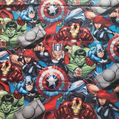 Springs Creative Marvel Avengers Hulk Cotton Fabric Quilt Craft Remnant 21″x45″
